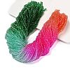 Transparent Painted Glass Beads Strands LS-DGLA-A034-T3mm-A03-1