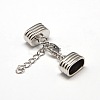 Zinc Alloy Ends with Iron Chains PALLOY-N0091-02P-2