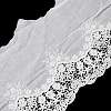 Cotton Lace Embroidery Flower Fabric DIY-XCP0002-94-3