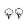 Dragon Head 316 Surgical Stainless Steel Hoop Earrings EJEW-G416-22AS-4