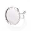 304 Stainless Steel Cuff Ring Findings STAS-S080-040H-P-3