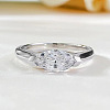Alloy with Clear Cubic Zirconia Finger Rings FS-WGD7F1A-07-1