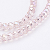 Electroplate Glass Beads Strands X-EGLA-R048-2mm-31-3