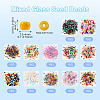 180g 12 Colors Glass Seed Beads SEED-TA0001-35-3