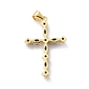 Eco-friendly Brass Micro Pave Cubic Zirconia Pendants KK-D066-26G-RS-2