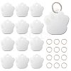 60Pcs 2 Style Aluminum Alloy Pendants ALUM-BC0001-63A-1