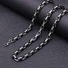 Titanium Steel Byzantine Chain Necklace for Men's FS-WG56795-21-1