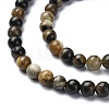 Natural Chiastolite Beads Strands G-G103-A01-01-4