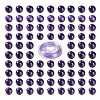 100Pcs 8mm Natural Charoite Round Beads DIY-LS0002-12-2