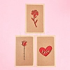 3 Sets 3 Styles Kraft Paper Greeting Cards AJEW-FS0001-28-7