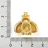 Rack Plating Brass Micro Pave Clear Cubic Zirconia Pendants ZIRC-L100-150G-4