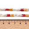 Electroplate Glass Beads Strands EGLA-D300-05-06-4