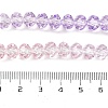 Transparent Painted Glass Beads Strands X-DGLA-A034-T6mm-A05-4