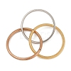201 Stainless Steel Trinity Interlocking Ring Finger Rings FS-WG6776A-03-2