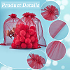 30pcs Large Organza Pouches Portable Shoes Bag Travel Storage Drawstring Bags OP-SP0001-03B-04-5
