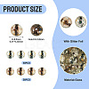 100Pcs Crackle Transparent Glass Beads Strands GLAA-TA0004-11C-4