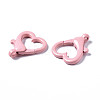 Spray Painted Eco-Friendly Alloy Lobster Claw Clasps PALLOY-T080-05K-NR-3