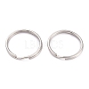 Non-Tarnish 304 Stainless Steel Split Key Rings X-STAS-H153-02P-2