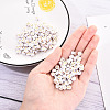Opaque White Acrylic Beads MACR-YW0001-21B-5