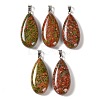 Natural Unakite Pendants GG-CBACB71-02P-07-1