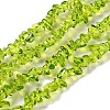 Spray Painted Transparent Glass Beads Strands GLAA-P060-01A-11-1