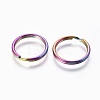 Ion Plating(IP) 304 Stainless Steel Split Key Rings STAS-G201-08A-M-2
