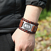 1Pc Imitation Leather Braided Bracelets BJEW-CL0001-08-7