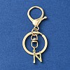 Alloy Initial Letter Charm Keychains KEYC-YW00006-14-1
