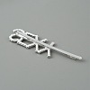 Word SEXY Alloy Rhinestone Hair Bobby Pins FIND-WH0152-34E-S-2