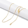 Brass Chain Necklaces NJEW-P309-10G-2