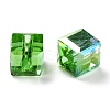 Electroplate Transparent Glass Beads EGLA-B003-01A-02-3