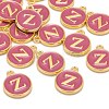 Golden Plated Alloy Enamel Charms X-ENAM-S118-08Z-4