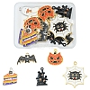 12Pcs 6 Style Halloween Theme Alloy Enamel Pendants ENAM-FS0001-46-1