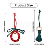 2 Sets 2 Style Christmas Theme Cotton Weave Pendant Decorations Sets HJEW-CF0001-11-3