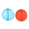 Flat Round Transparent Acrylic Beads MACR-R546-26-2