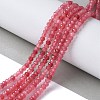 Dyed Natural Malaysia Jade Rondelle Beads Strands X-G-E316-2x4mm-62-5