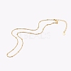 Brass Ball Chain Necklaces NJEW-JN03373-1