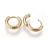 Ion Plating(IP) 304 Stainless Steel Huggie Hoop Earrings LS-EJEW-O087-06C-2