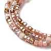 Gradient Color Electroplate Glass Bead Strands X-GLAA-E042-05-B06-4