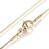 304 Stainless Steel Snake Chain Necklaces NJEW-D285-36-3