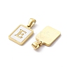 Ion Plating(IP) 304 Stainless Steel Pave Shell Pendants STAS-G327-01G-E-2