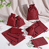 16Pcs 4 Styles Polyester Imitation Burlap Packing Pouches Drawstring Bags ABAG-BBC0001-01D-4
