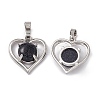 Synthetic Blue Goldstone Pendants G-P484-04P-08-2