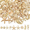 54Pcs 9 Styles Ocean Theme 316 Surgical Stainless Steel Pendants STAS-SC0010-04-1
