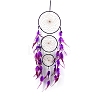 Three-Ring Pointed Woven Net/Web with Feather with Iron Home Crafts Wall Hanging Decoration PW-WG46443-02-1