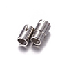Stainless Steel Locking Tube Magnetic Clasps X-STAS-H019-3-2