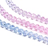 Transparent Painted Glass Beads Strands X1-DGLA-A034-T4mm-A08-4