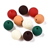 Rubberized Style Imitated Silicone Acrylic Beads MACR-T048-01B-01-1