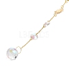 Glass Teardrop & Iron Rhombus Suncatchers HJEW-G028-01B-3