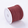3x1.5mm Red Flat Faux Suede Cord X-LW-R003-22-2